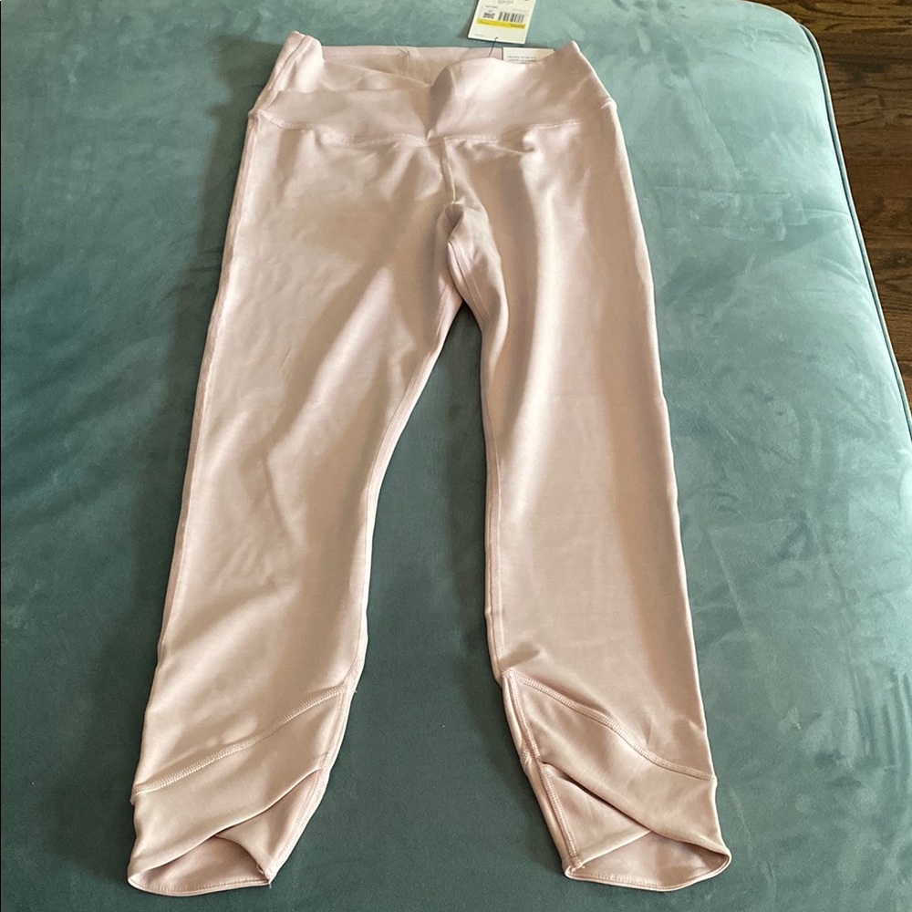 Nike Pink Leggings with Ruched Ankle Detail